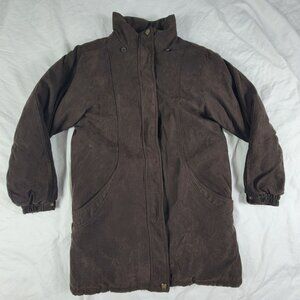 St Johns Bay Womens Small Dark Brown Coat Jacket Winter Warm Outdoors Casual